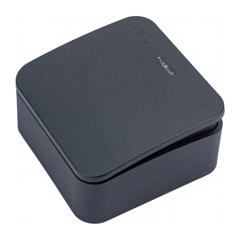 Выключатель о/у Blanca BLNVA101116, 1 клавиша, с/инд, антрацит