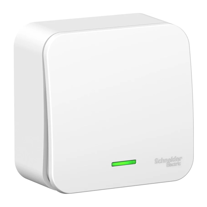 Выключатель о/у Blanca BLNVA101111, 1 клавиша, с/инд, белый