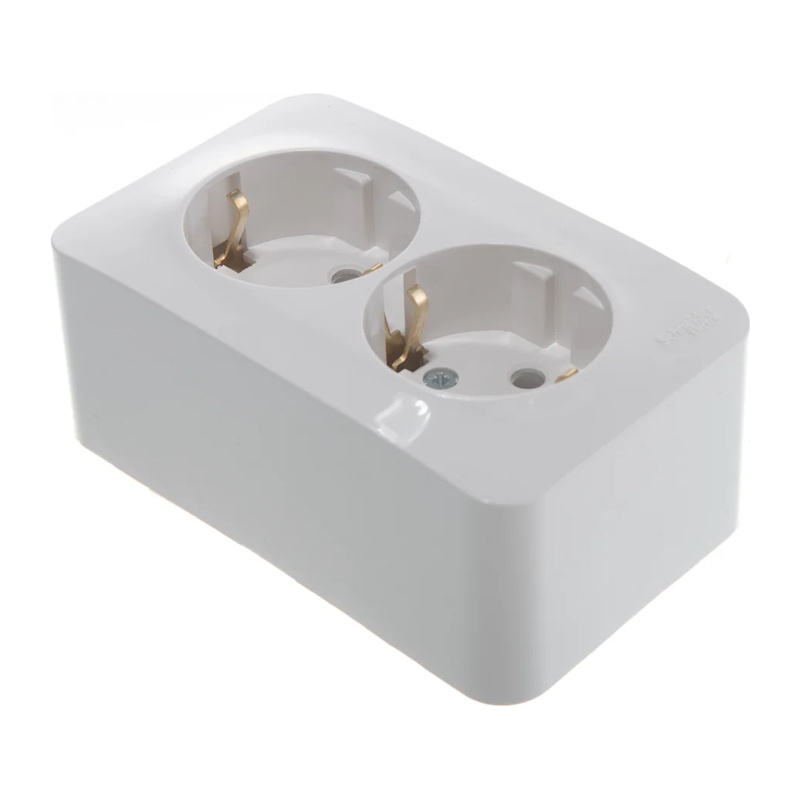 Розетка о/у Blanca BLNRA010211, 2 гнезда, с/з, белая