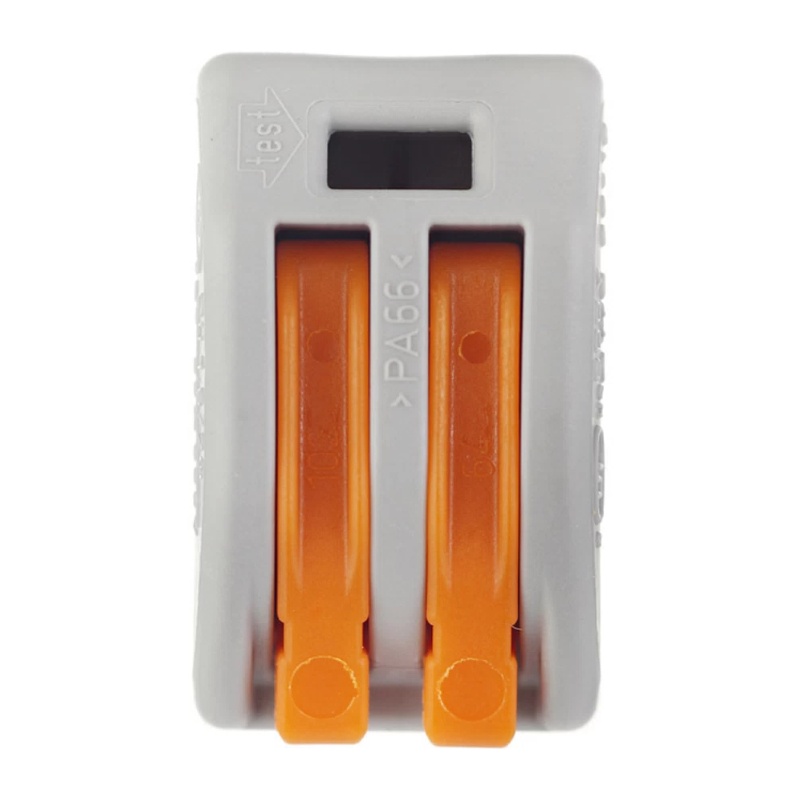 Клемма с рычажком WAGO 222-412 без пасты, 2 провода 0,08-2,5 мм2 (20 шт.)