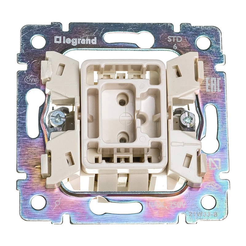 Переключатель с/у Valena 694262, 1 клавиша, б/инд, белый