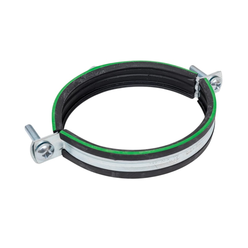 Хомут для труб 4" (108-116 мм) с уплотнителем и гайкой М10/1,5х20 мм