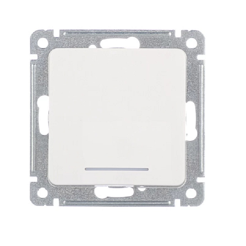 Выключатель с/у Master ВС10-412, 1 клавиша, с/инд, белый