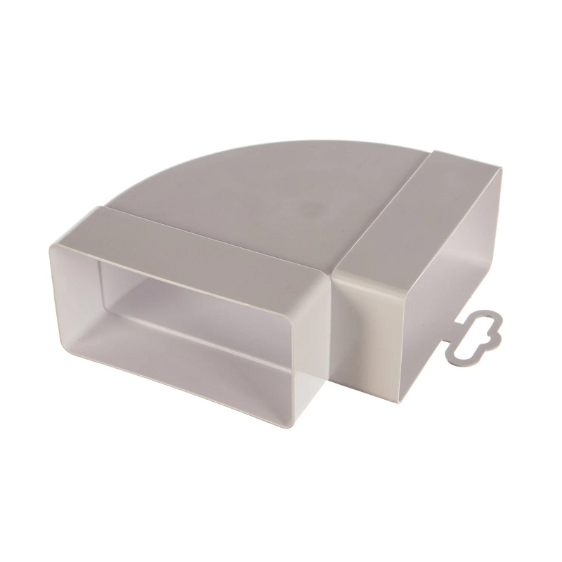 Колено горизонтальное Era 511КГП, 90 градусов 110х55 мм