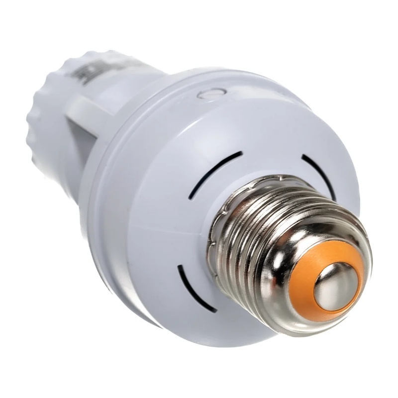 Датчик движения в патрон E27 d=6 м, 60Вт, 3-2000 Лк, 10-300с