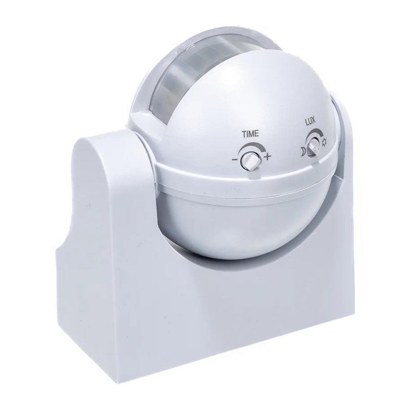 Датчик движения настенный d=12 м, 1100Вт, 5-480с