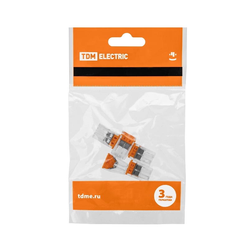 Клемма 2273-244 с пастой, 4 провода 1,0-2,5 мм2 (5 шт.)