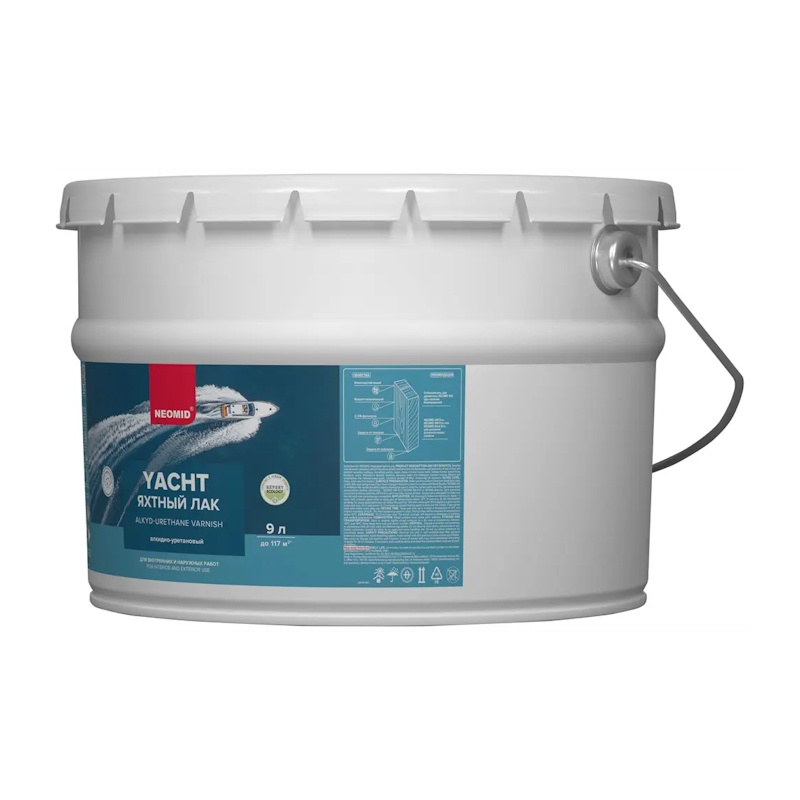 Лак яхтный Neomid Yacht алкидно-уретановый глянцевый (9 л)