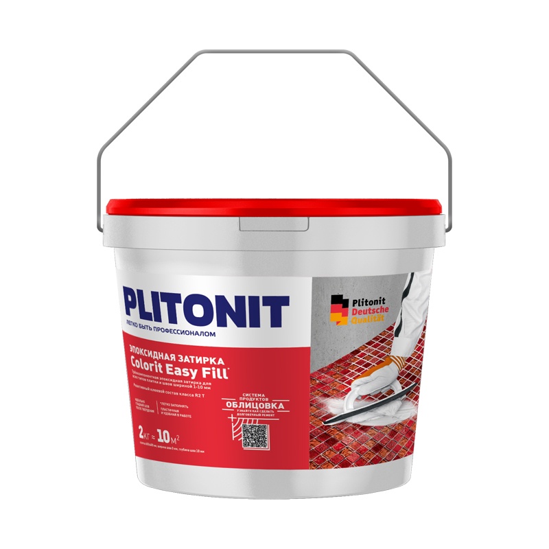 Затирка эпоксидная Plitonit Colorit Easy Fill белый, 2 кг