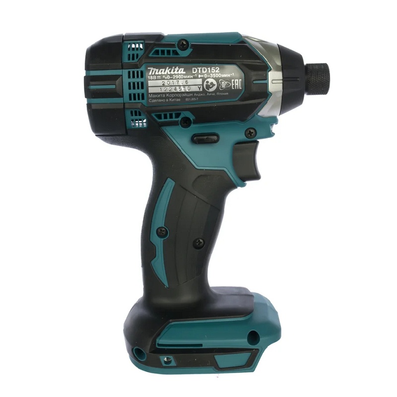 Дрель-шуруповерт аккумуляторный ударный Makita DTD152Z, 165 Нм, 18V, Li-ion, без АКБ и ЗУ