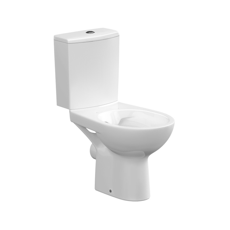 Унитаз-компакт Cersanit Nature Slim, безободковый, горизонтальный выпуск, 660х375х785 мм