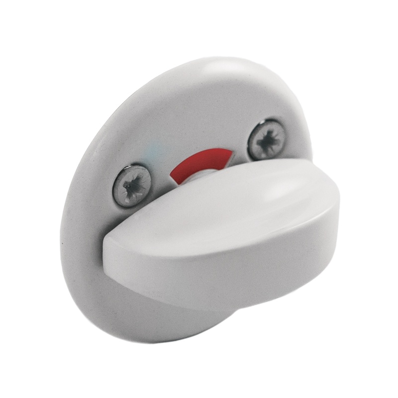 Завертка WC дверная SCHLOSS 02003 белая 50 мм (25/250)