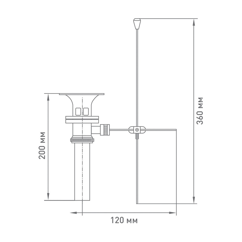 Донный клапан Mix&Fix 897 встраиваемый