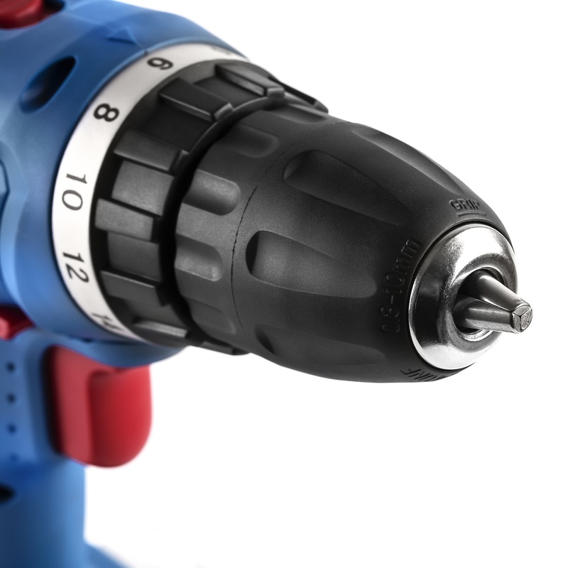 Дрель-шуруповерт Trigger 20002, 2 аккумулятора (1,5Ач), 10 мм, 14,4V, кейс