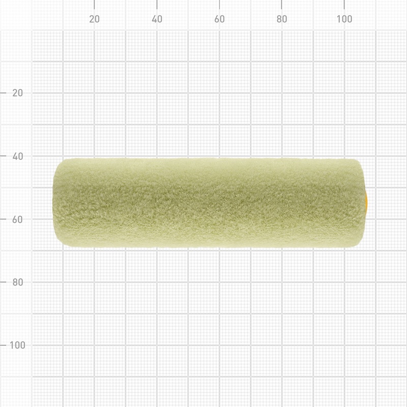 Мини-валик Biber 31581, полиакрил, ворс 11 мм, 100 мм (2 шт.)