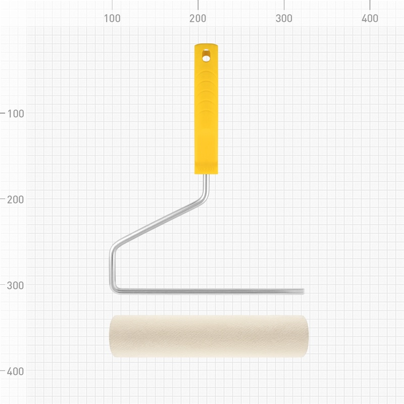Валик Biber 32504, велюр, с бюгелем, ворс 4 мм, 230 мм