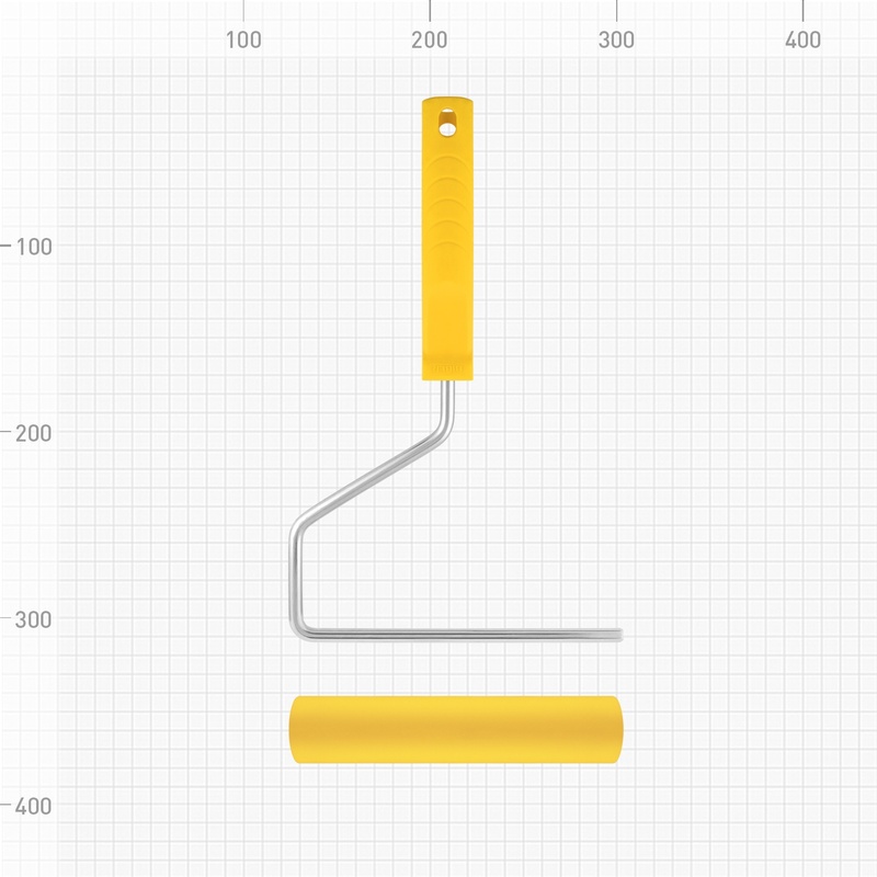 Валик Biber 32753, прижимной обойный, с бюгелем 180 мм