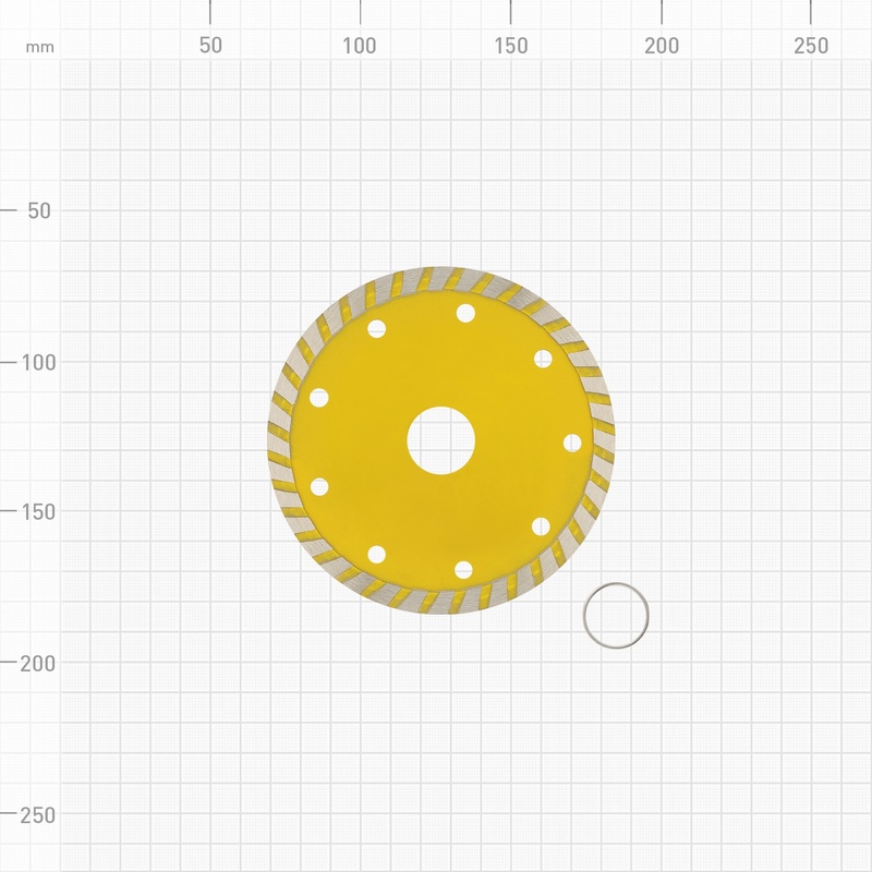 Диск алмазный Biber 70207 Турбо 115 мм