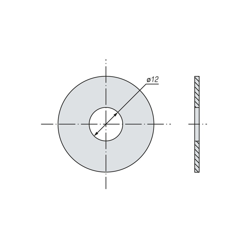 Шайба плоская увеличенная SWFS DIN9021 М12 (1 кг)