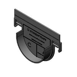 Заглушка торцевая для лотка Standartpark Basic 8020-М, 63012-М