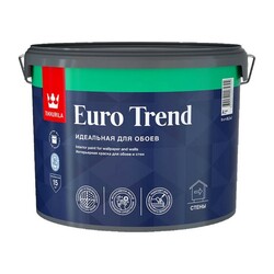 Краска для обоев и стен Tikkurila/Tikkivala Euro Trend А матовая (9 л)