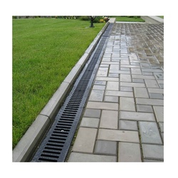 Лоток водоотводный Standartpark Basic DN100, 1000х140х100 мм, полимербетон 7030