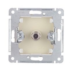 Розетка телевизионная TV с/у Master РСТВ-401-01, 1 гнездо, слоновая кость