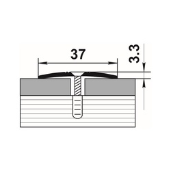 Порог стыкоперекрывающий Лука, сосна (0,9 м х 37 мм)