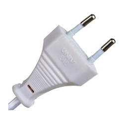 Шнур для бра А1060 с проходным выключателем ШВВП, белый (1,7 м)