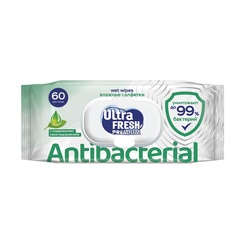 Салфетки влажные антибактериальные Ultra Fresh Premium (60 шт)