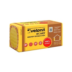 Утеплитель Vetonit Мастер Теплых Стен 1000х600х100 мм, 4 шт