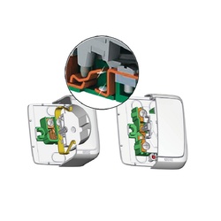 Розетка о/у Alfa РА16-113-01, 1 гнездо, с/з, слоновая кость