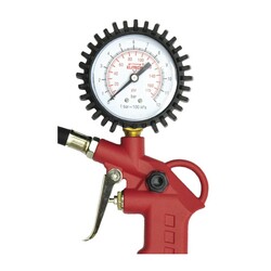 Пневмопистолет с манометром Elitech Рапид 010100, 140 л/мин, 12 бар, со шлангом