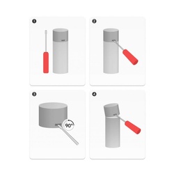 Эмаль аэрозольная Kudo KU-1024 RAL 8012 универсальная красно-коричневая (0,52 л)