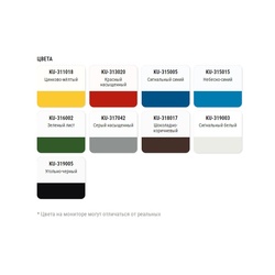 Грунт-эмаль по ржавчине Kudo KU-318017 RAL 8017 шоколадный (0,52 л)