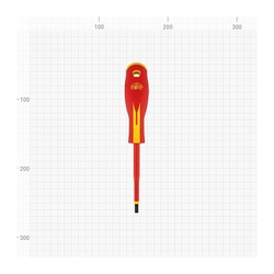 Отвертка Варяг 86053 диэлектрическая 1000В, SL 4х100 мм