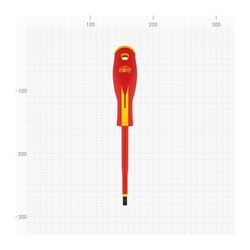 Отвертка Варяг 86054 диэлектрическая 1000В, SL 5,5х125 мм