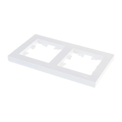 Рамка 2-х постовая AtlasDesign ATN000102, универсальная, белая