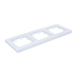 Рамка 3-х постовая Atlasdesign ATN000103, универсальная, белая