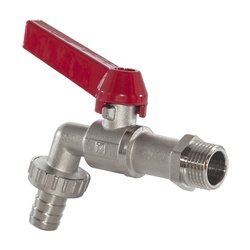 Кран шаровый водоразборный под шланг, 3/4" Н/Н, длинная ручка