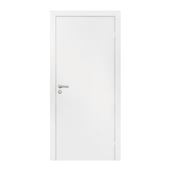 Полотно дверное OLOVI эмаль Белая М7 с притвором глухое с замком