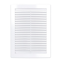 Решетка вентиляционная 180х250 мм, 1825РЦ, с москит. сеткой, пластик