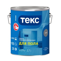 Эмаль для бетонных полов Текс Профи серая (2,7 л)