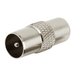 Переходник штекер TV-штекер TV, металл