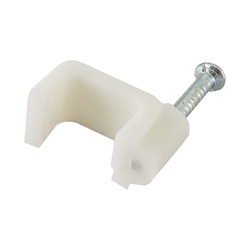 Скоба для кабеля d=12мм плоская (50 шт.)