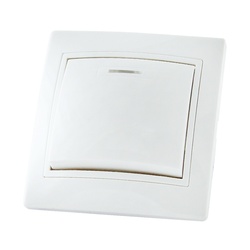 Выключатель с/у Таймыр SQ1814-0004, 1 клавиша, с/инд, белый