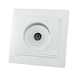 Розетка телевизионная TV с/у Таймыр SQ1814-0022, 1 гнездо, белая