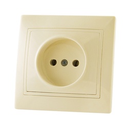 Розетка с/у Таймыр SQ1814-0111, 1 гнездо, б/з, слоновая кость