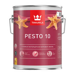 Краска алкидная Tikkurila/Tikkivala Euro Pesto 10 C матовая (2,7 л)