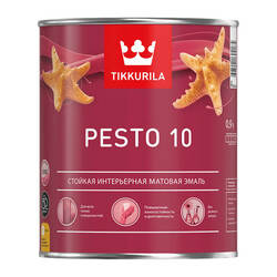 Краска алкидная Tikkurila/Tikkivala Euro Pesto 10 C матовая (0,9 л)